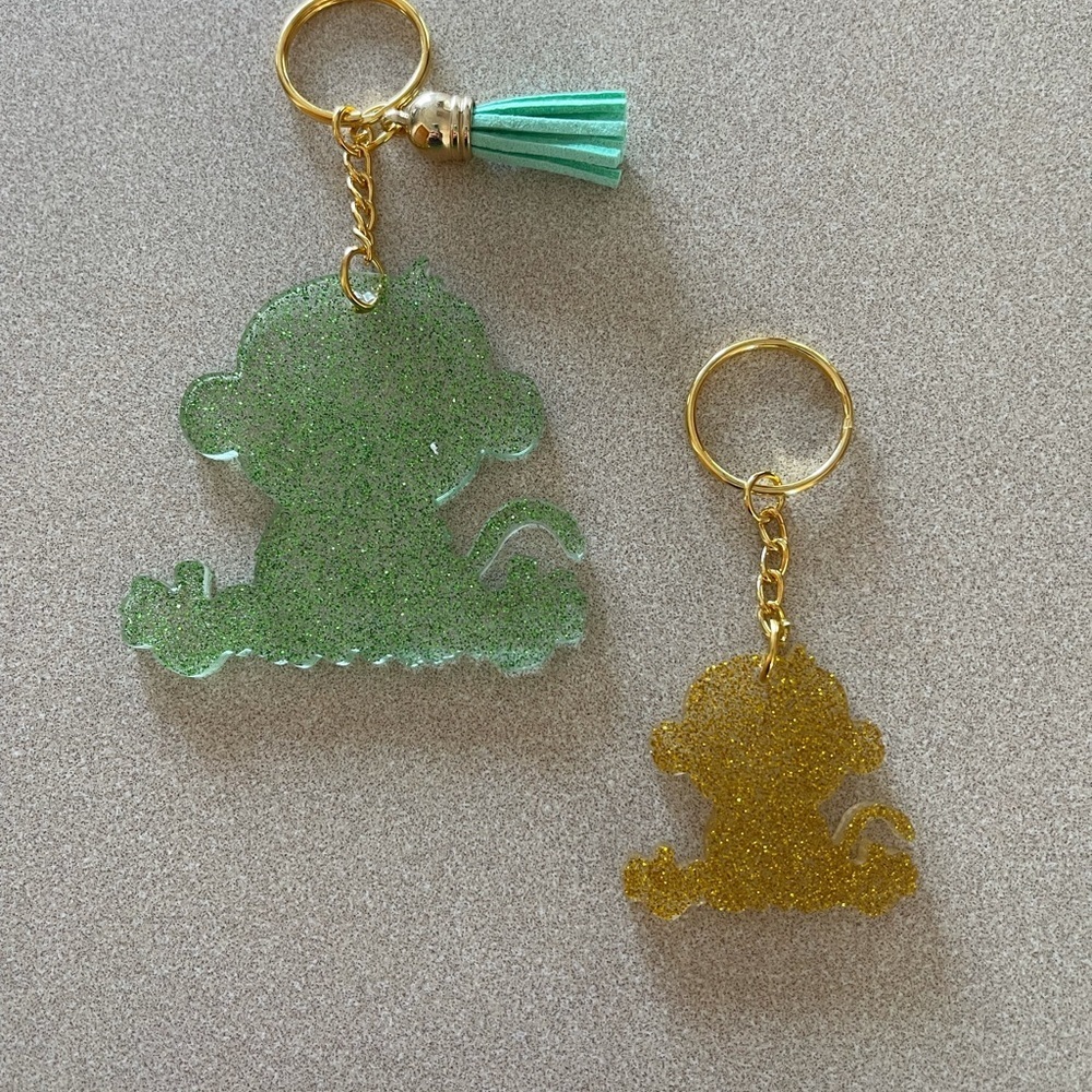 Handmade Baby Monkey Keychain - Picture 3 of 6